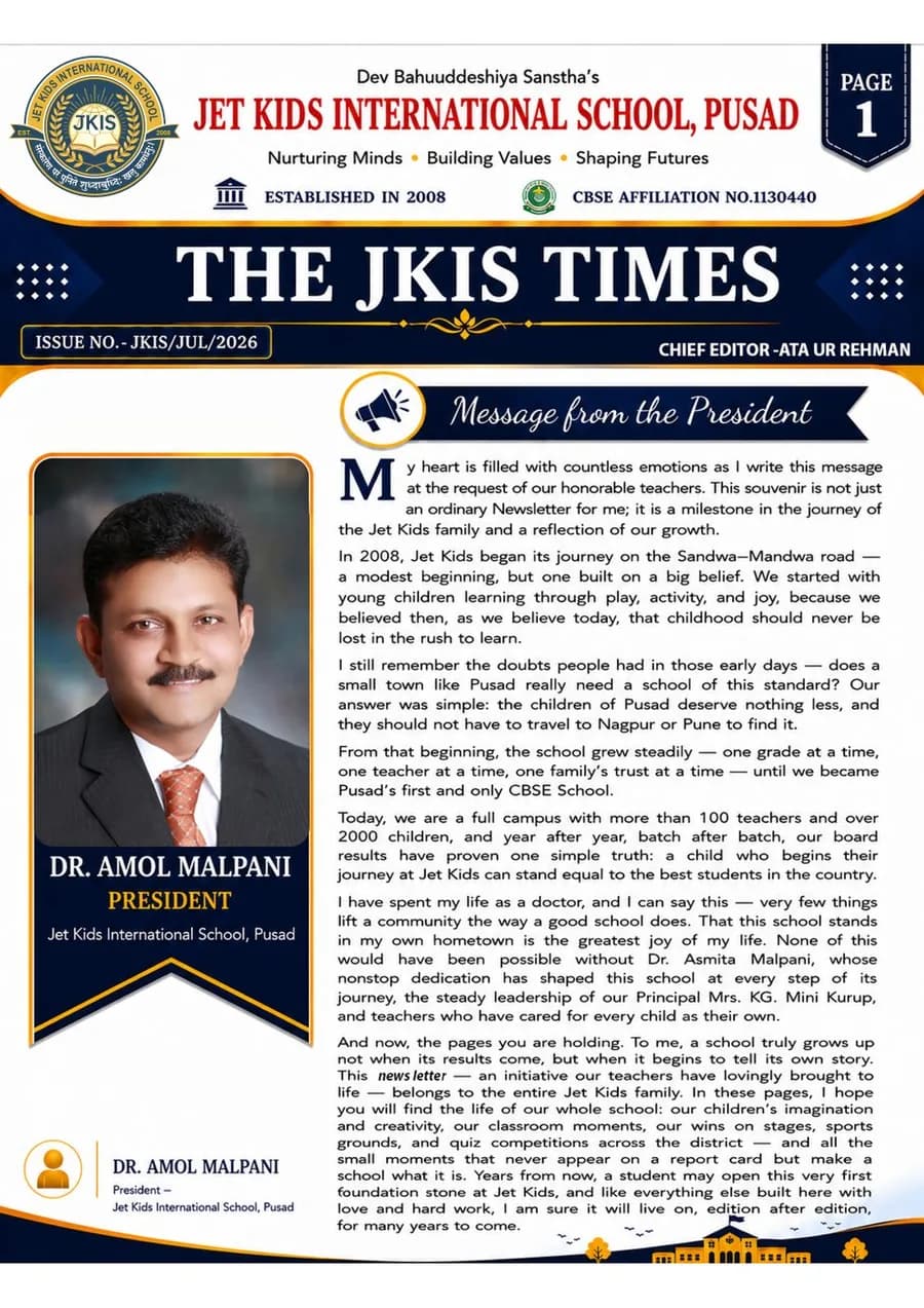 The JKIS Times — July Edition cover thumbnail